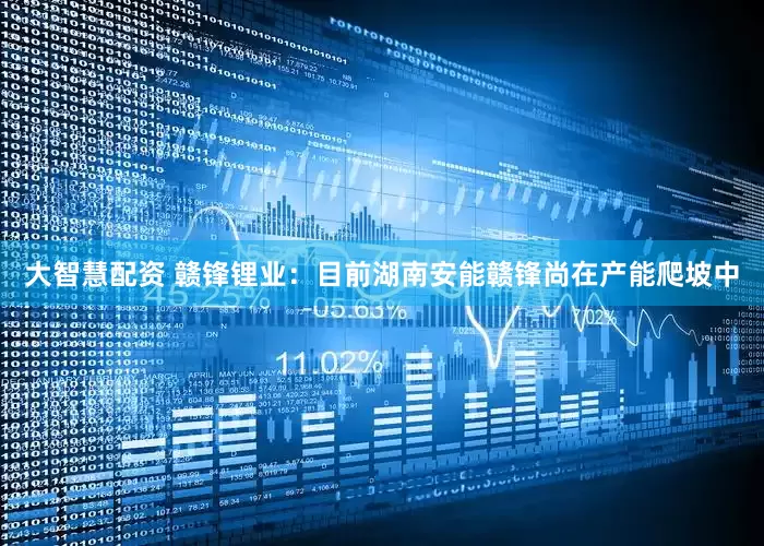 大智慧配资 赣锋锂业：目前湖南安能赣锋尚在产能爬坡中