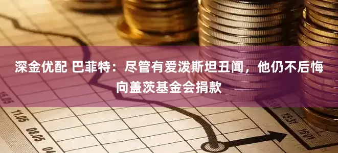 深金优配 巴菲特：尽管有爱泼斯坦丑闻，他仍不后悔向盖茨基金会捐款