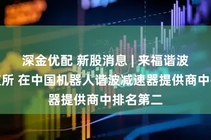 深金优配 新股消息 | 来福谐波递表港交所 在中国机器人谐波减速器提供商中排名第二